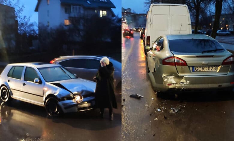 Fabijoniškių g. eismo įvykį sukėlusi vairuotoja bandė pasišalinti iš įvykio vietos