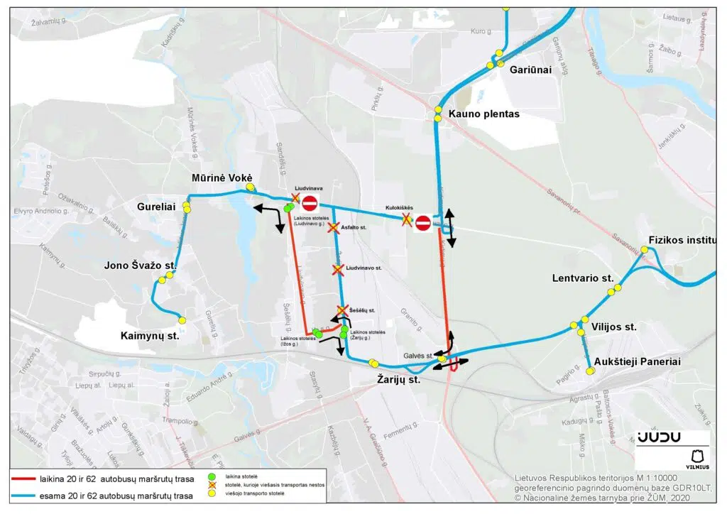 Spalio 17 d. Lentvario g. laikinai keisis eismas ir viesojo transporto judejimas 2
