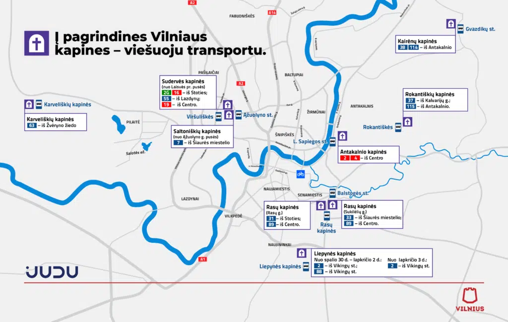 i pagrindines vilniaus kapines viesuoju transportu