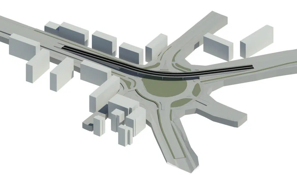 Kaune ruosiamasi viaduku sujungti K. Barsausko gatve ir Pramones prospekta maziau tarsos ir spusciu 2