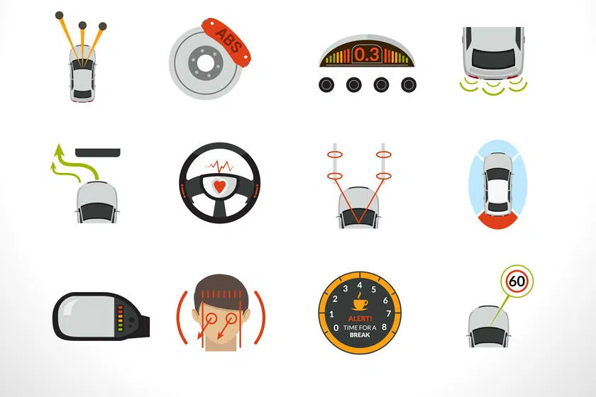 aktyvios automobilio saugumo sistemos