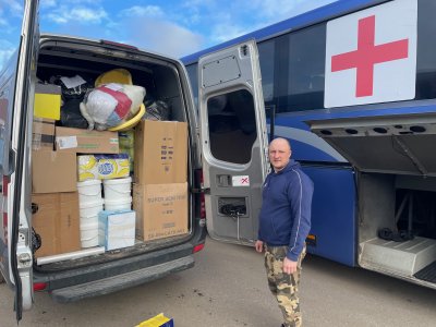 Parama Ukrainai humanitarinei siuntai gabenti dovanojami autobusai