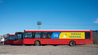 keturi autobusai paaukoti ukrainai