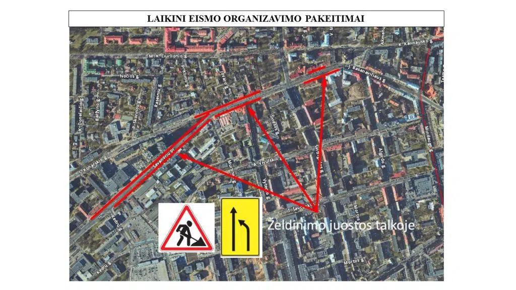 Šeštadienį Vilnius kyla į Žaliąją bangą, Savanorių pr. bus laikinai ribojamas eismas 1 laikini eismo organizavimo pakeitimai savanoriu prospekte vilniuje