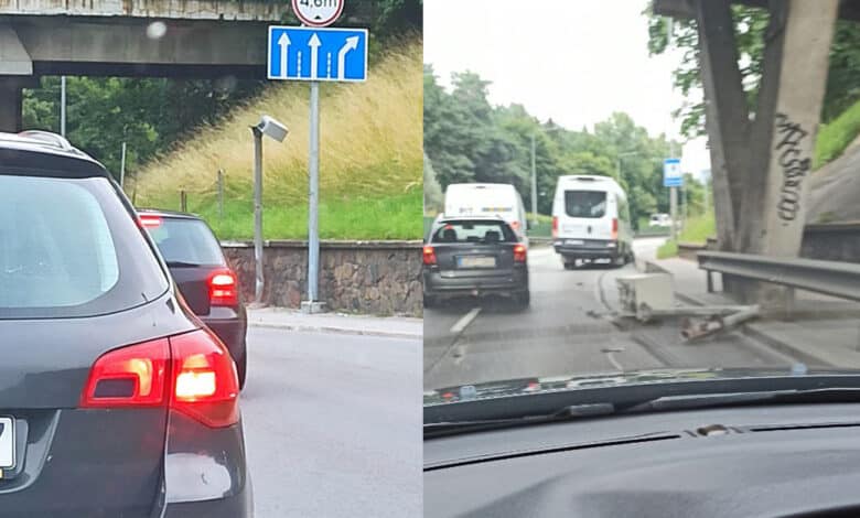 Avarija Vilniuje: girtas mikroautobuso vairuotojas „nuskynė“ greičio radarą
