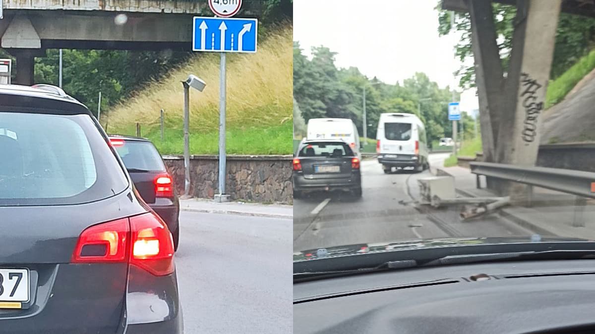 Avarija Vilniuje: girtas mikroautobuso vairuotojas „nuskynė“ greičio radarą