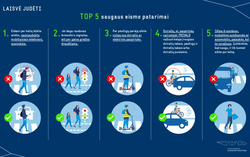 Susisiekimo ministerija primena apie vaiku sauguma keliuose svarbu nepamirsti esminiu taisykliu