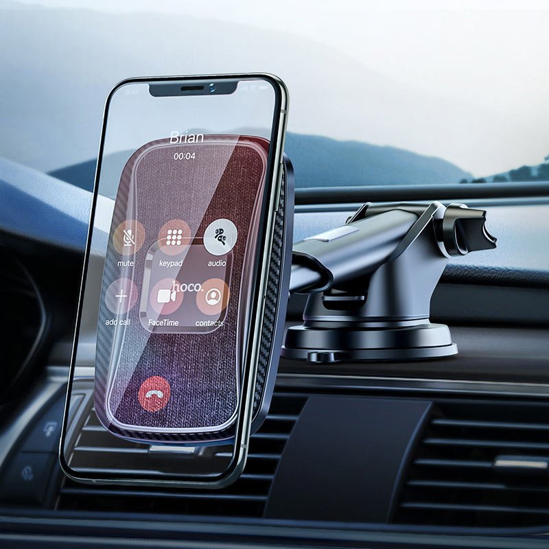 Hoco belaidis automobilinis ikroviklis - magnetinis telefono laikiklis palaikantys greitaji ikrovima