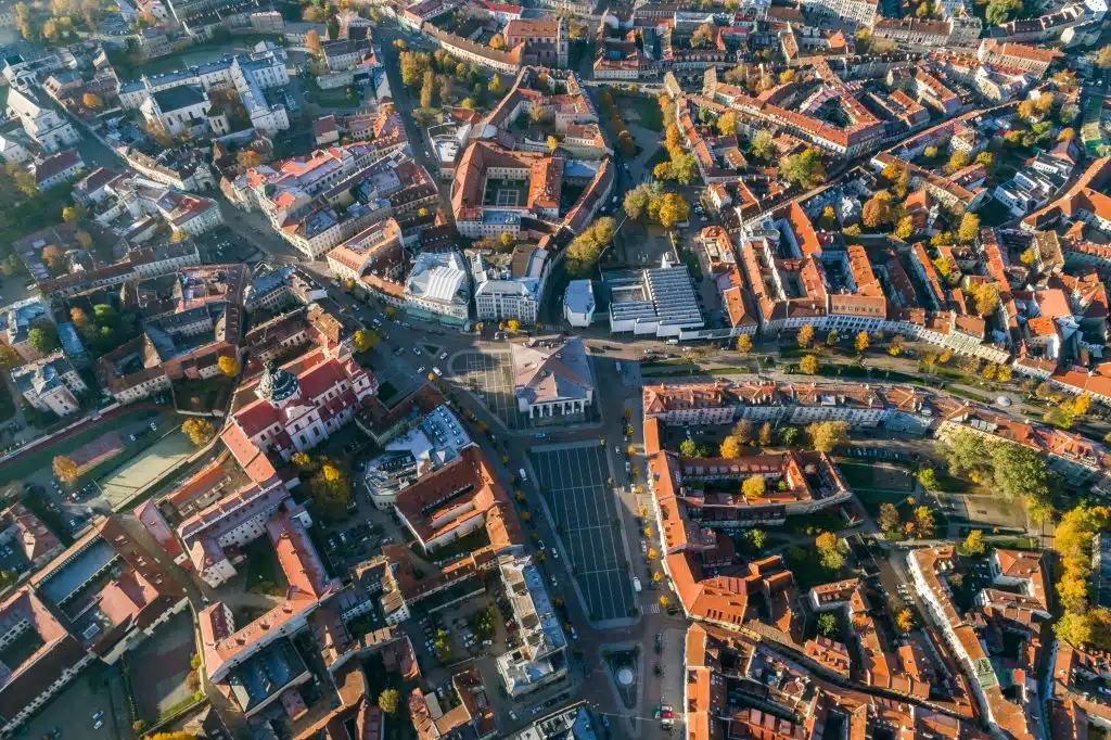 vilniaus nuotrauka is drono