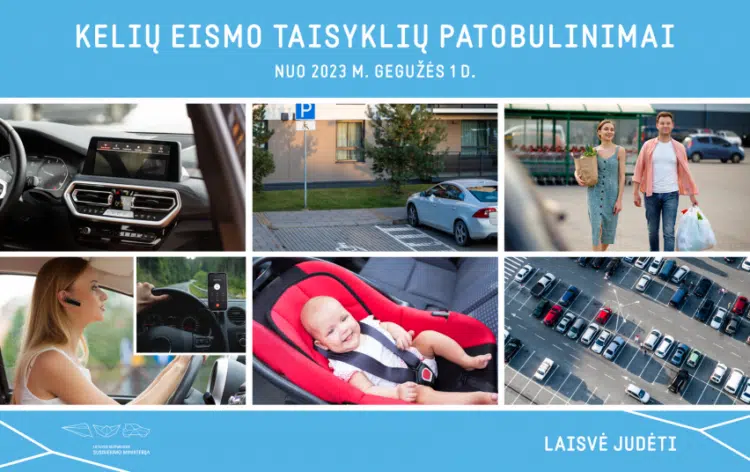 Keletas Kelių eismo taisyklių patobulinimų įsigalios gegužės 1 d.