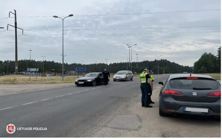 reidas blaivumo patikra policija