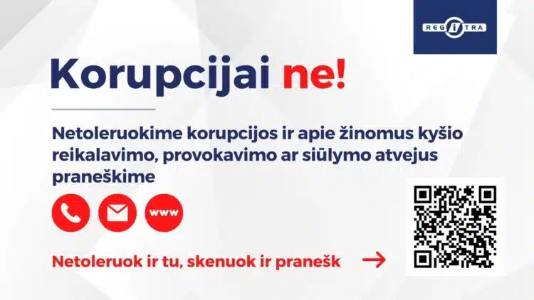 „Regitra“ diegia papildomas priemones kovoje su korupcija