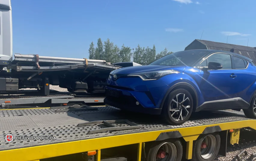 Olandijoje pavogti 3 automobiliai sulaikyti Marijampolėje