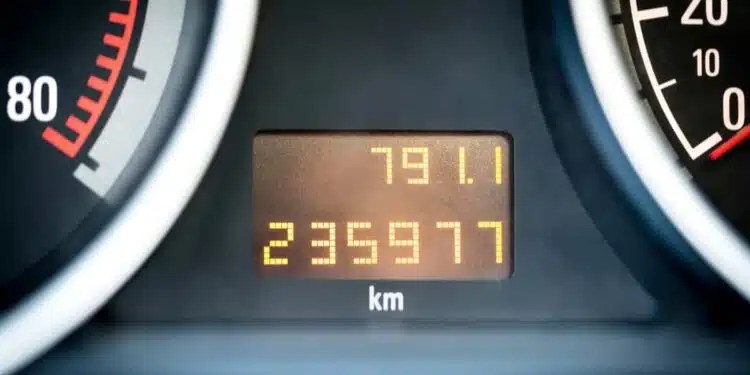 automobilio rida odometras