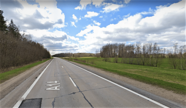 kelias a14 vilnius utena betonke