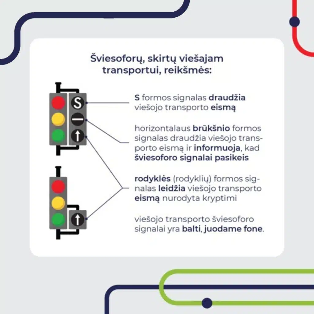 sviesoforu viesajam transportui reiksmes