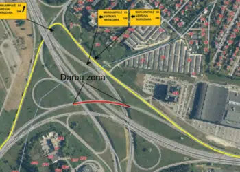 kelioms dienoms bus stabdomas eismas Sargėnų sankryžos estakada Marijampolės kryptimi