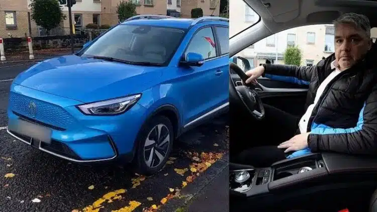 Vyrą pagrobė jo elektromobilis, policijai teko taranuoti jo automobilį nuo kelio