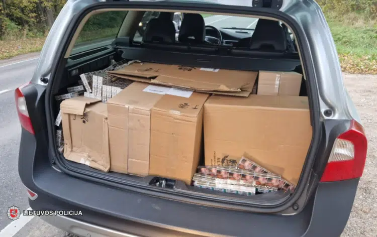 kontrabandines cigaretes volvo marijampole