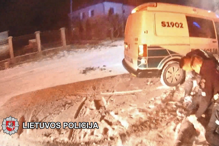 Eismo taisykles ignoravęs vyras nuo pareigūnų nepaspruko, tik sukėlė eismo įvykį (video)