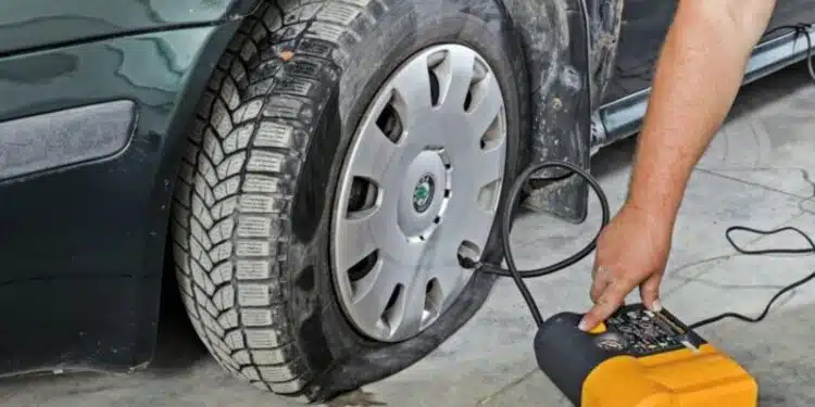 issileidusi automobilio padanga oro kompresorius