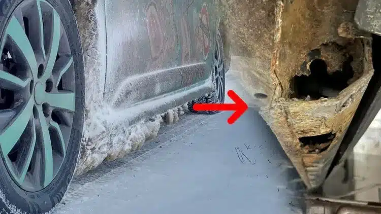 automobilio kebulo korozija rudys