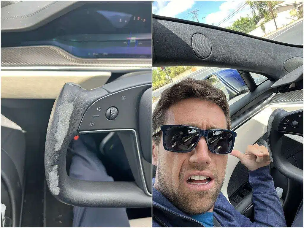 Naudoto Tesla Model S Plaid vairas