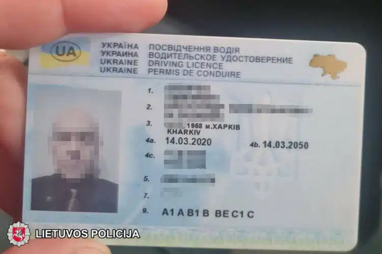 ukrainos piliecio vairuotojo pazymejimas