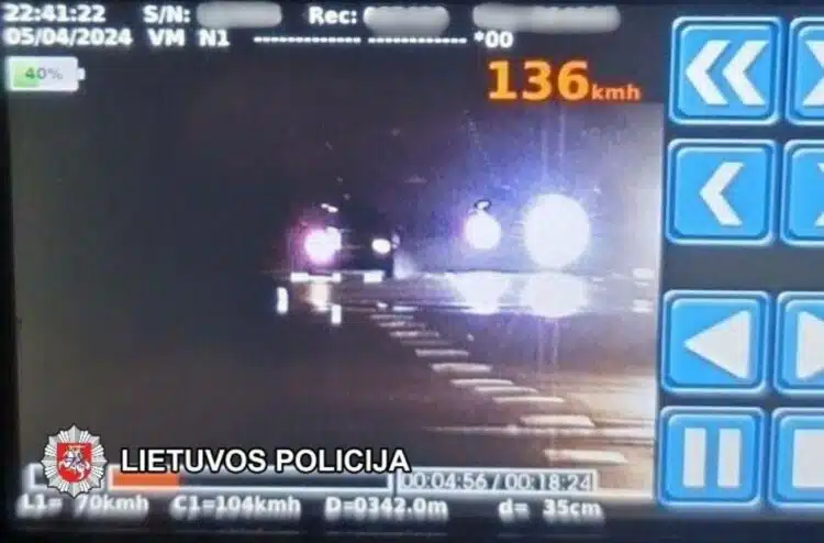 greicio virsijimas 136 km per val