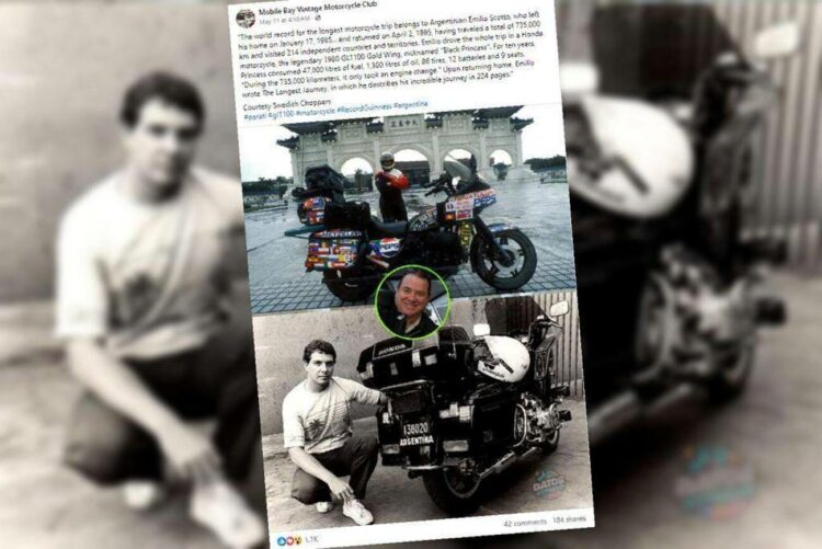 ilgiausia pasaulyje kelione motociklu