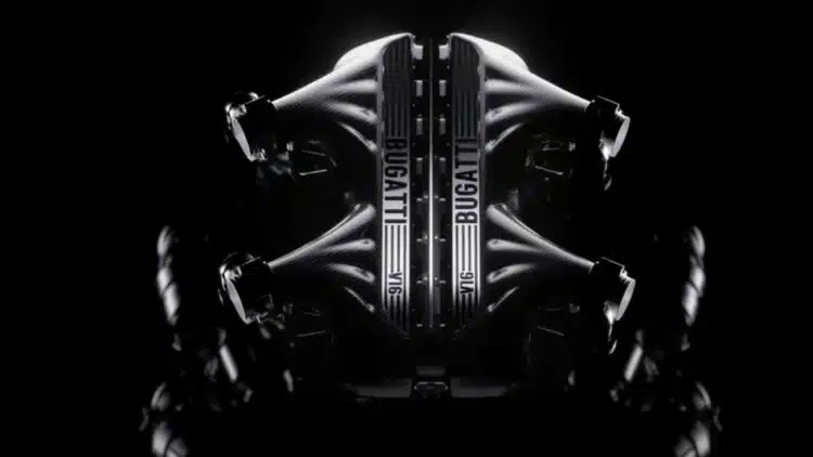 naujasis bugatti v16 vidaus degimo variklis