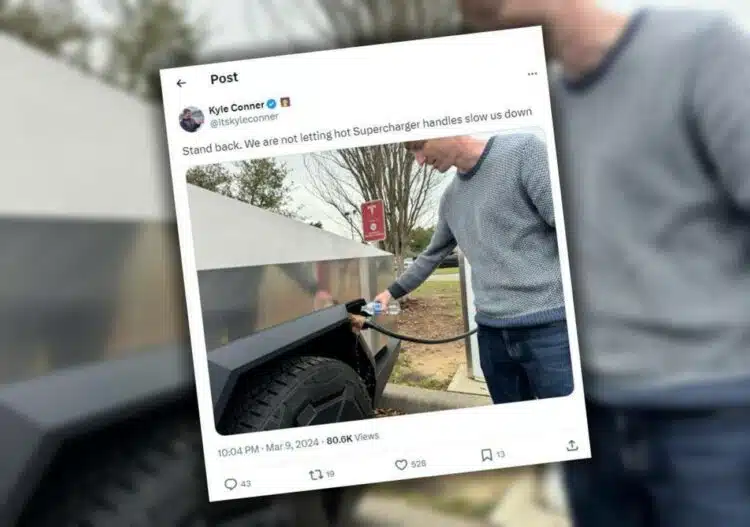 tesla vairuotojas pila vandeni ant ikrovimo laido kistuko