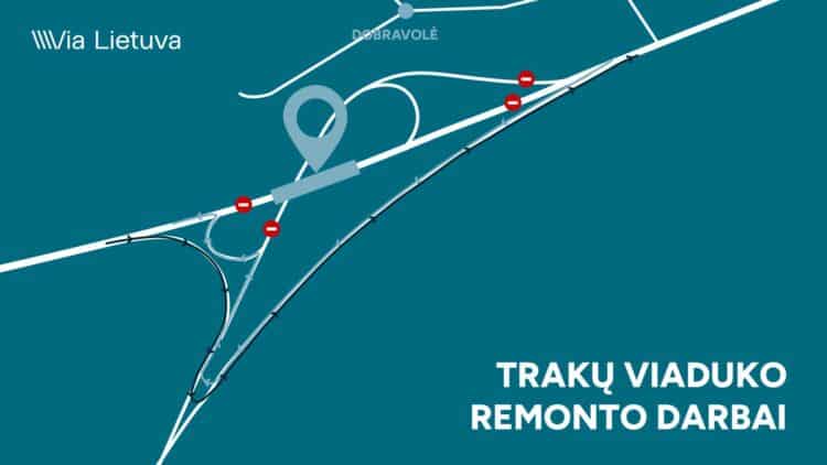 traku viaduko remonto darbai