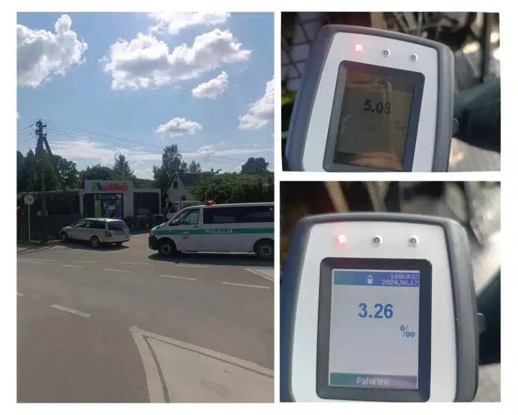5 promiles neblaivus vairuotojas 3 promiles