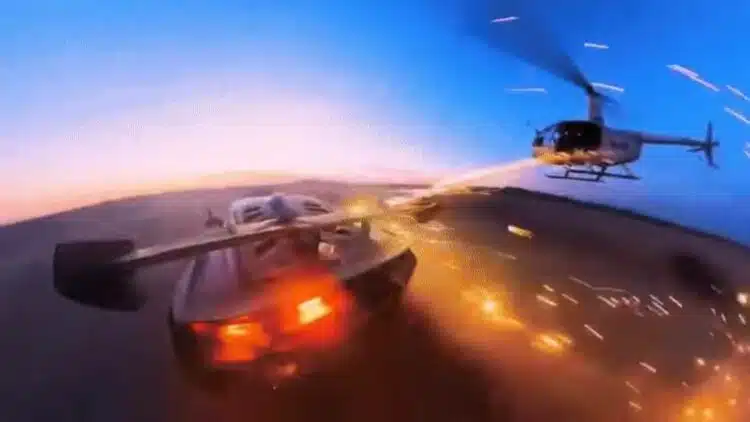 YouTuberiui gresia 10 metų už fejerverkų šaudymą iš sraigtasparnio į Lamborghini