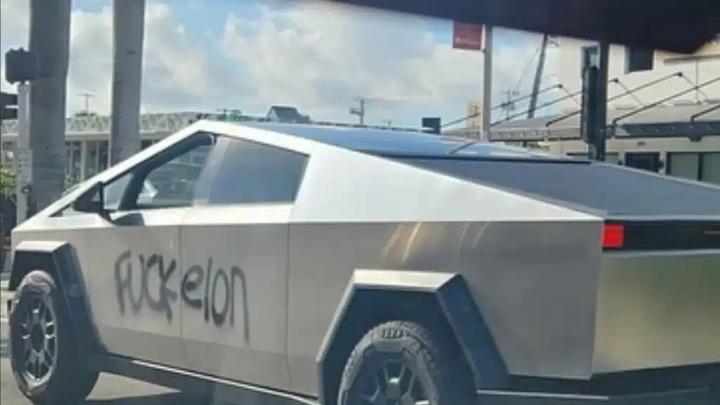 tesla cybertruck fuck elon