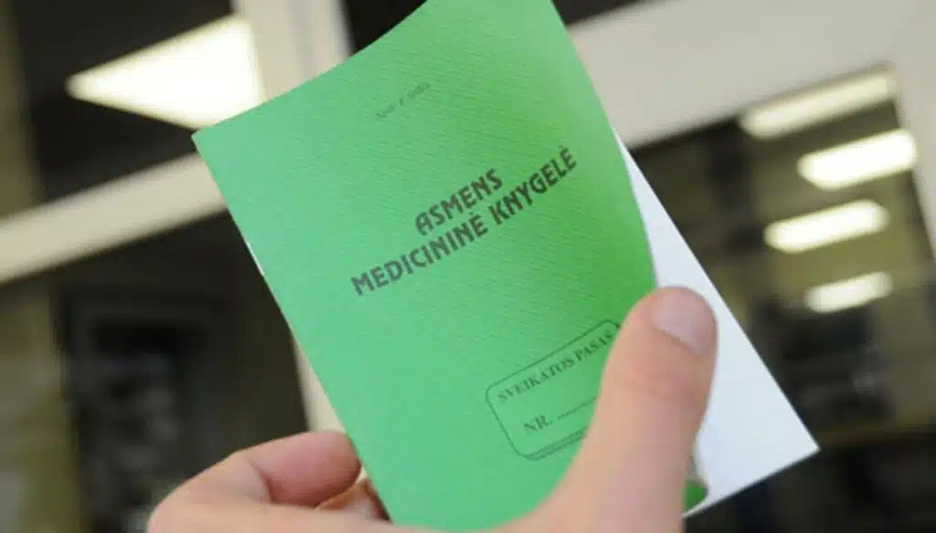 asmens medicinine knygele vairuotojo sveikatos pazyma medicinine pazyma