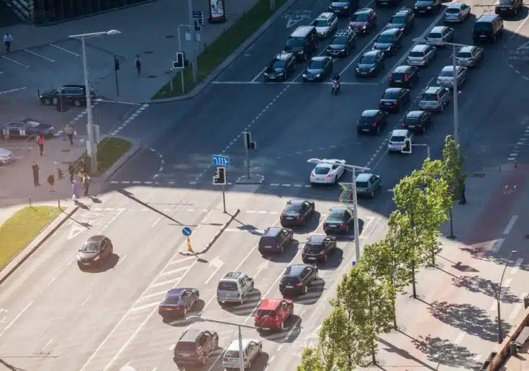 gatve eismas automobiliai vilnius 1
