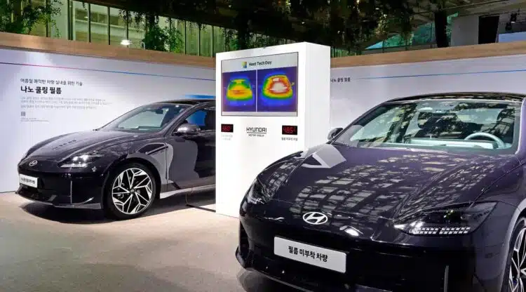 hyundai automobilio vesinimas sildymas nano plevele pasyvus ausinimas sildymas