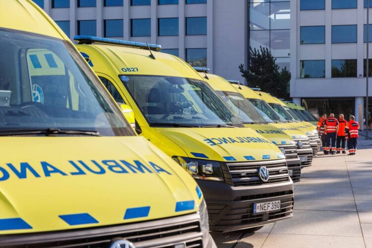 nauji greitosios medicinos pagalbos automobiliai