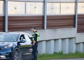 policijos pareigunas reidas blaivumo patikra alkotesteris sustabdytas automobilis