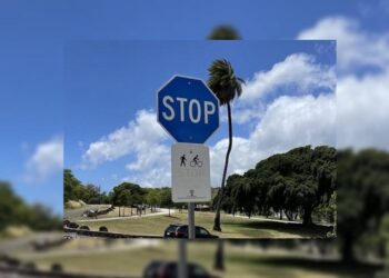 Kur galima rasti mėlyną STOP ženklą? Tik vienoje vietoje pasaulyje!