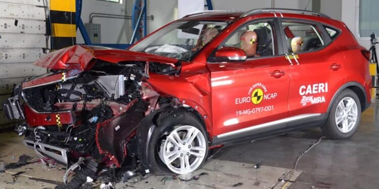 euro ncap mg bandymai testai avarijos