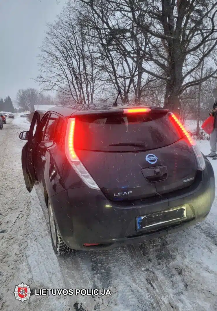 Policijos kadrai iš ivykio vietos