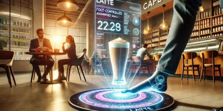Ženkite žingsnį į dešinę ir užsisakykite latte Ateitis programėlių valdymas kojomis