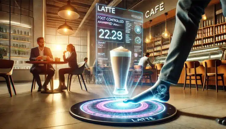 Ženkite žingsnį į dešinę ir užsisakykite latte Ateitis programėlių valdymas kojomis
