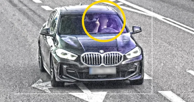 BMW vairuotojo provokacija prieš fotoradarus baigėsi fiasko už vidurinį pirštą ir kitus pažeidimus gresia deportacija