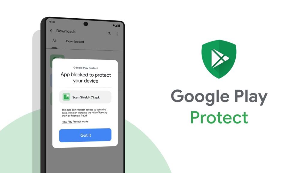 google play protect apsauga nuo kenkejisku programeliu