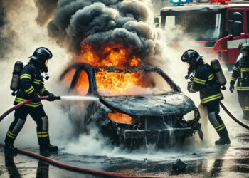 Šokiruojantis įvykis Kėdainiuose: 2005-ųjų „Volvo XC70“ sunaikintas liepsnų