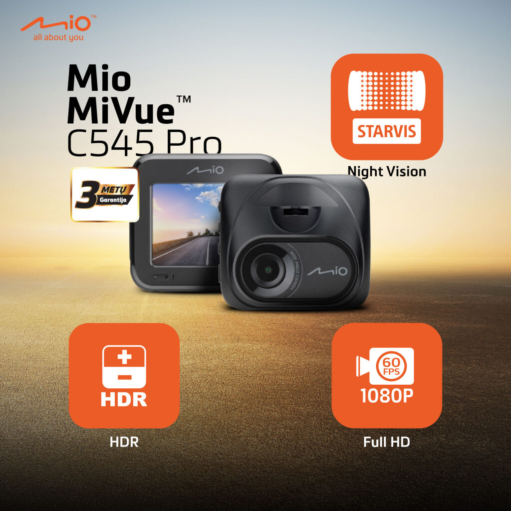 Vaizdo registratorius Mio MiVue C545 Pro